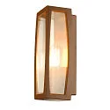 SLV Außenleuchte MERIDIAN BOX 2 Wandleuchte, E27, IP54, rostfarben