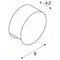 LED Wall luminaire PEMA LED, anthracite, round, PowerLED, 3000K, 110lm