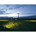 SLV LED Außenleuchte FLAC BEAM LED Strahler, 1x27W, 60°, 3000K, steingrau