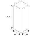 SLV Erdspieß für Outdoor Stehleuchten ARROCK SLOT / ARROCK STONE, 17 x 17 x 48.5cm, Stahl verzinkt