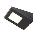 SLV Outdor LED Wandleuchte IPERI WL, IP44 IK02, 4.5W 4000K 400lm 100°, schaltbar, anthrazit