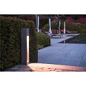 SLV Outdoor LED Stehleuchte ARROCK STONE 70 COB, IP55 IK02, 9W 3000K 330lm, schaltbar, Basalt / Edelstahl 304, steingrau, 75cm