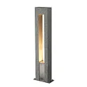 SLV Outdoor Stehleuchte ARROCK ARC, IP44 IK02, 70.5cm, GU10, Granit salt & pepper / Edelstahl 304