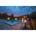 SLV Wege- und Outdoor Standleuchte PHOTONIA, IP55 IK03, E27, Anthrazit / Glas klar