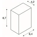 Wall luminaire QUAD 1, square, LED warmwhite, 1x3W,