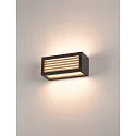 Außenwandleuchte BOX-L, IP44, eckig, E27 max. 18W, Weiß
