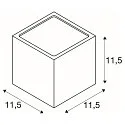 SLV Außenwandleuchte SITRA CUBE UP/DOWN, IP44 IK02, 2x GX53 TCR-TSE max. 9W, rostfarben