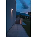 SLV LED Außenwandleuchte ORDI, IP44 IK02, 9W 3000K 740lm 120°, Aluminium, Anthrazit / opal, mit Sensor