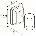 SLV Außenstrahler MYRA SINGLE, IP55, 1-flammig, GU10 max. 50W, dreh- und neigbar, Anthrazit