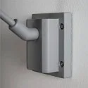 SLV Outdoor Displayleuchte MYRA DISPLAY CURVE, IP55, GU10 max. 50W, dreh- und neigbar, Silbergrau
