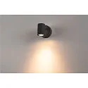 SLV LED Außenwandstrahler HELIA LED 1 Spot, 8W LED, 38°, 3000K, IP55, anthrazit