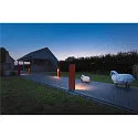 SLV LED Outdoor Stehleuchte RUSTY SLOT 80, IP55, Höhe 80cm, 8.6W 3000K 30lm, FeCSi-Stahl gerostet