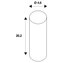 SLV Zubehör für LED Bodenstrahler DASAR PROJECTOR - Erdspieß, Länge 20.2cm, Edelstahl