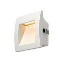 LED Wand-Einbauleuchte DOWNUNDER OUT S, IP55, 9 x 9cm, 230V AC / sek. 300mA, asymmetrisch, 1.7W 3000K 65lm, weiß