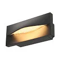 LED Wand-Einbauleuchte ADI, IP55 IK02, 230V AC / sek. 500MA, 18W 3000K 940lm , Aluminium / PC, exkl. Einbautopf, anthrazit
