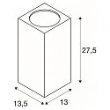 SLV BIG THEO WALL, Outdoor Wandleuchte, zweiflammig, LED, 3000K, Flood up/down, anthrazit