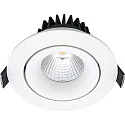 recessed luminaire VELIA TILT round IP44, white matt dimmable 13W 850lm 1800|3000K