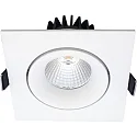 LED Einbauleuchte VELIA TILT, quadratisch, 11W, IP44, weiß matt, 3000K