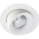 LED Einbauleuchte VELIA LARGE TILT, 13W, 1800–3000K, IP44, DTW, weiß matt