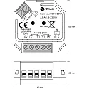 SLV Box Dimmer Triac, Einbaudimmer für 230V Lasten, IP20, dimmbar
