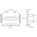 SLV DIN-Box-Clip, 5er Set, für alle Box Produkte, blau