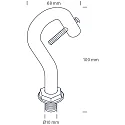 SLV Sicherheitshaken für LED Hallenstrahler ECOTECH HIGHBAY, edelstahl