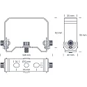 SLV Halterung für LED Hallenstrahler ECOTECH HIGHBAY, schwarz matt