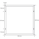 SLV Aufbau Montagerahmen für LED Panel ECOTECH, silber