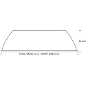 Reflektor für LED Hallenstrahler ECOTECH HIGHBAY, 200W, Aluminium, schwarz matt