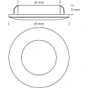 LED Einbaustrahler ALINA G2, 100°, 3,2W, 2700/3000K, 296lm, IP20, dimmbar, weiß matt