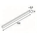 BENA LED Deckenleuchte, 150cm, weiß, 3000K