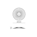 ACB Lampenschirm PAMELA 3913/50, Ø 50cm, schwarz / schwarz