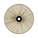 Lampenschirm PAMELA 3913/70, Ø 68cm, schwarz / sandfarben