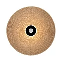 Lampenschirm PAMELA 3913/70, Ø 68cm, Rattan natur / schwarz