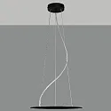 Abhänge-Kit für Deckenleuchte LISBOA 40, 3-fach, inkl. Befestigungen, Kabel transparent, 250cm, On-Off / TRIAC, schwarz