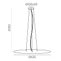 ACB Abhänge-Kit für Deckenleuchte LISBOA 80, 3-fach inkl. Befestigungen, Kabel transparent, 250cm, On-Off / TRIAC, schwarz