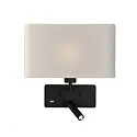 LED Wandleuchte ROMEO 16/3971, 3W, 3000K, 285lm, + E27, max. 15W, IP20, 2 Schalter, verstellbar, mit USB-C, schwarz