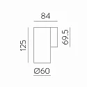 wall luminaire PIPE 16/3986 IP20