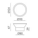 ACB LED Outdoor Wandleuchte YES 16/3993, 4W, 2700K, 315lm, IP65, weiß