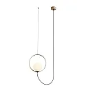 pendant luminaire HALO 3815/1 1 flame IP20, gold, opal