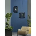ACB Pendelleuchte CORDA, Ø 45,0 cm, 1 x E27 LED, 1 x 15W, IP20, IK05, schwarz
