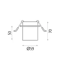 ACB Einbau-Downlight ZOOM 3764/5, GU10 max. 10W (LED), Weiß