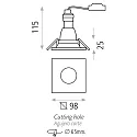 Recessed spot DORO 3789/10 with funnel cover, GU10 max. 10W (LED), white