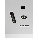 ACB recessed luminaire INVISIBLE 3980/85 IP20, black 9W 680lm 3000K 36° 36°
