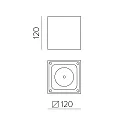 ACB LED Outdoor Deckenleuchte HAMAL 2081, COB LED, 10W, 3000K, 860lm, IP65, anthrazit