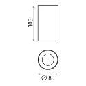 ACB Aufbau-Strahler SOUL 3792/8, GU10 max. 10W (LED), Weiß