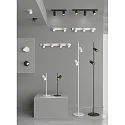 ACB LED Deckenstrahler GINA 3874/R4, 4-flammig, 4x GU10, max. 8W, IP20, verstellbar, schwarz
