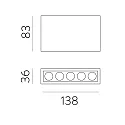 ACB LED Deckenleuchte INVISIBLE 3980/138, 12W, 3000K, 850lm, IP20, schwarz
