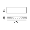 ACB LED Deckenleuchte INVISIBLE 3980/272, 24W, 3000K, 1790lm, IP20, schwarz