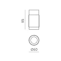 ACB LED Deckenleuchte LUX 3989/6, LED COB, 13W, 3000K, 1240lm, IP20, gold/schwarz